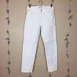 Just Black white skinny jeans